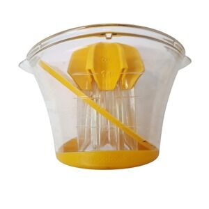 GoodCook Citrus Juicer 1.5 Cup Manual Lemon Lime Squeezer Yellow Clear Plastic